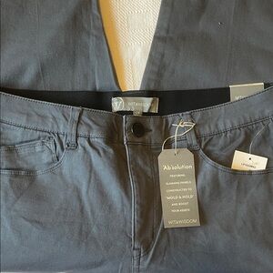 NWT Wit & Wisdom Charcoal Ab-solution Pants